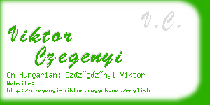 viktor czegenyi business card
